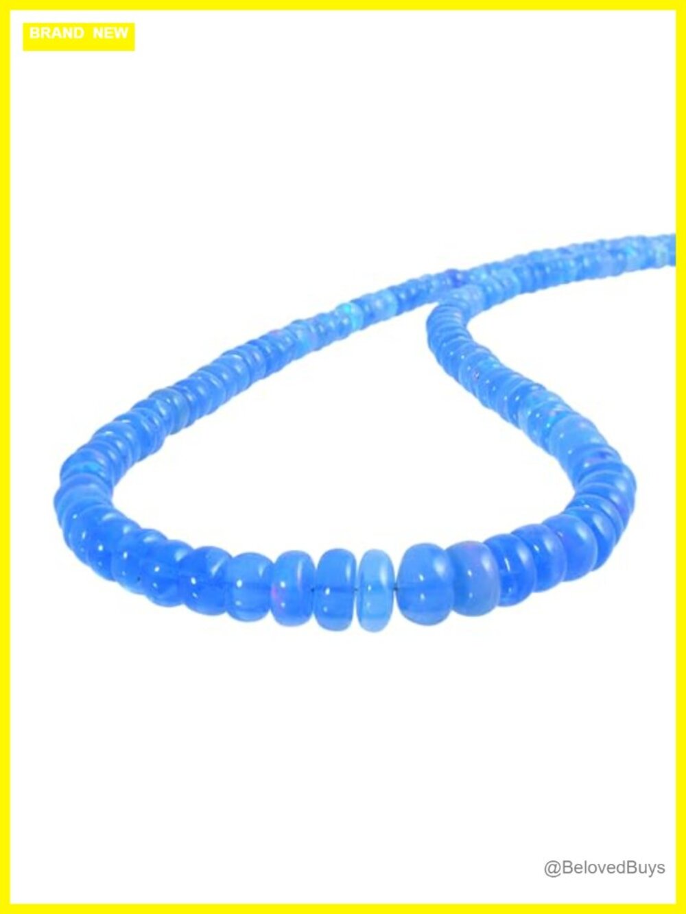Natural Ethiopian Opal Rondelle Bead Necklace 925 Sterling Silver Chain
